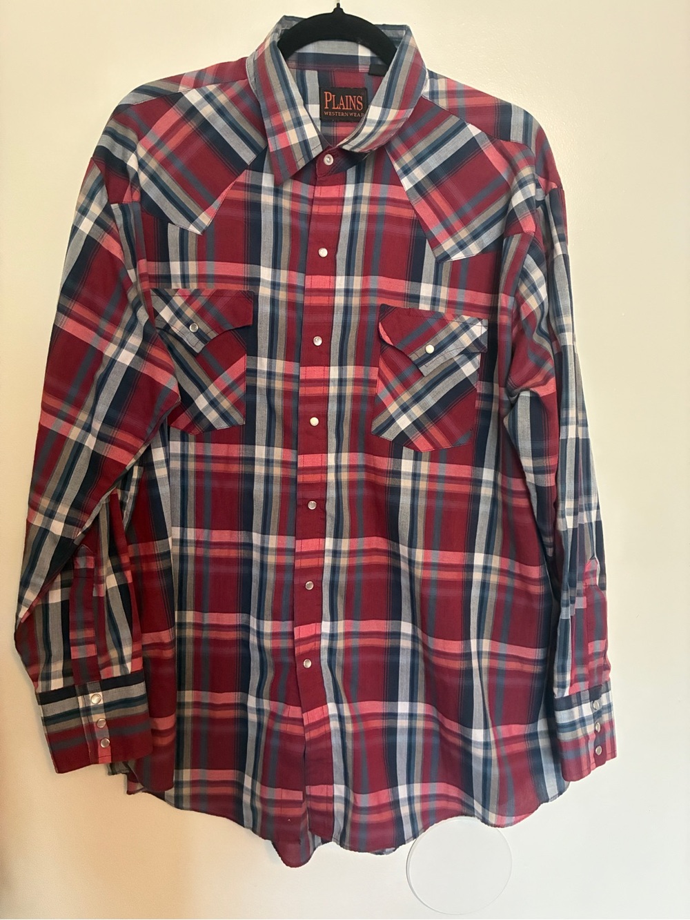 Men’s Red Plains Western Wear Shirt